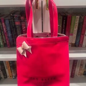 Vibrant Ted Baker Tote with Cream Bow Accent